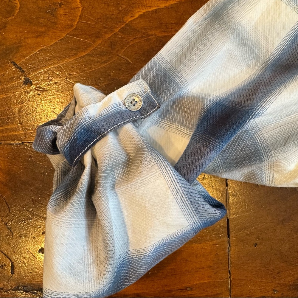 Calvin Klein Jeans. Blue and White‎ plaid Men’s Shirt. Size Small - Picture 7 of 11